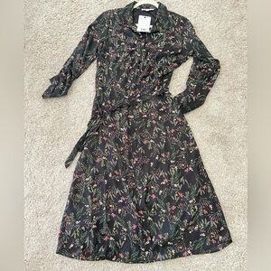 DR2 Floral Midi shirt dress New with tag size S